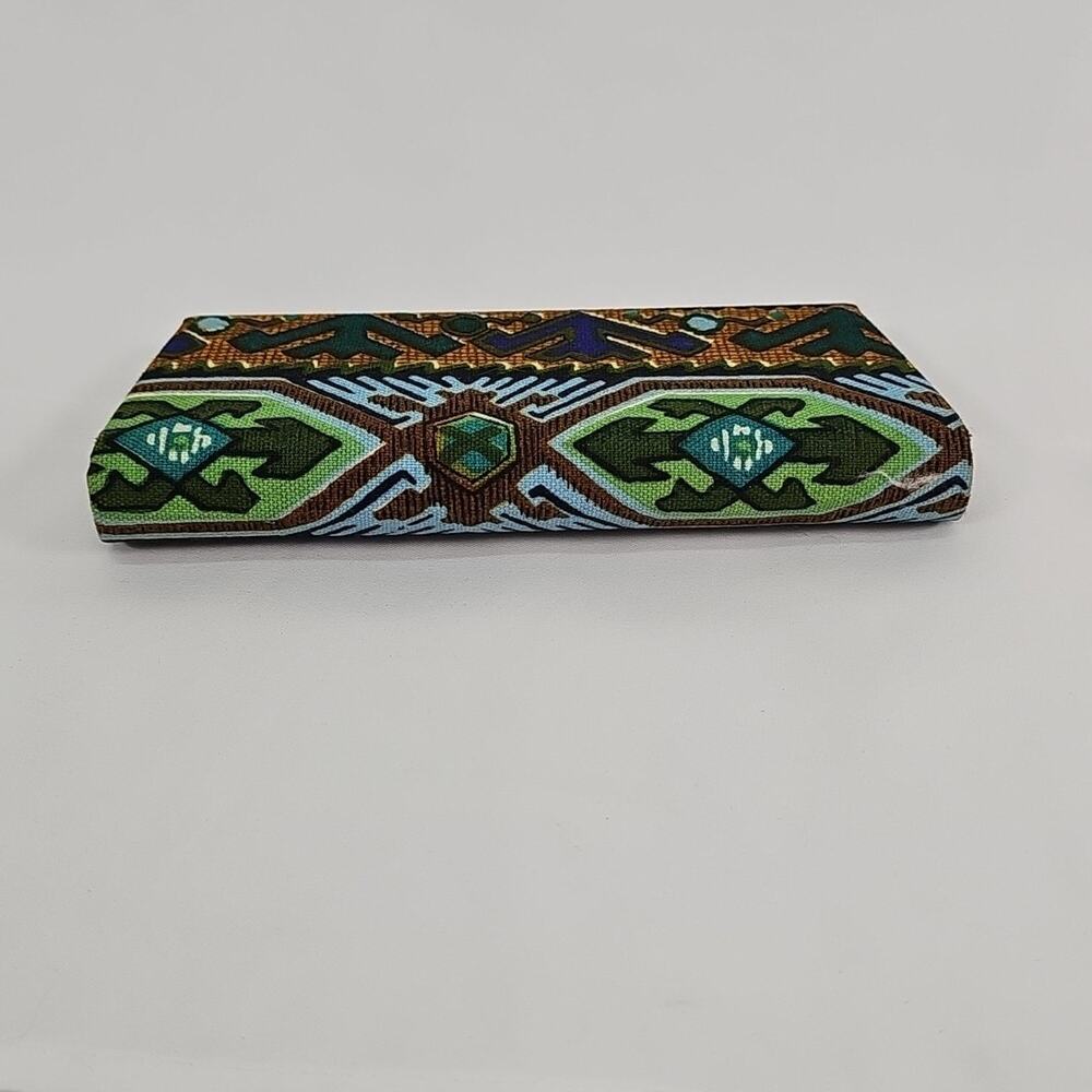 Vintage Eyeglass Case 1960's Mod MCM Retro Hard Shell Snap Tribal Pattern? - Picture 6 of 11